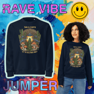 UFO - Sun & Earth Unisex Eco-Sweatshirt