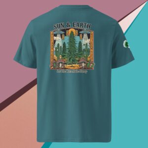 UFO - Sun & Earth - Unisex Organic T-Shirt